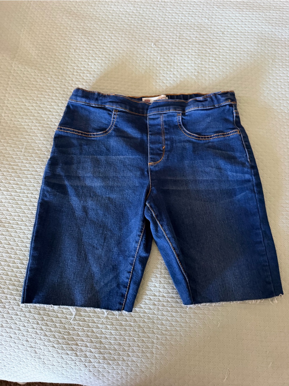 Levi’s Girls Jean Pull On Jeggings  Shorts Blue Demin 16